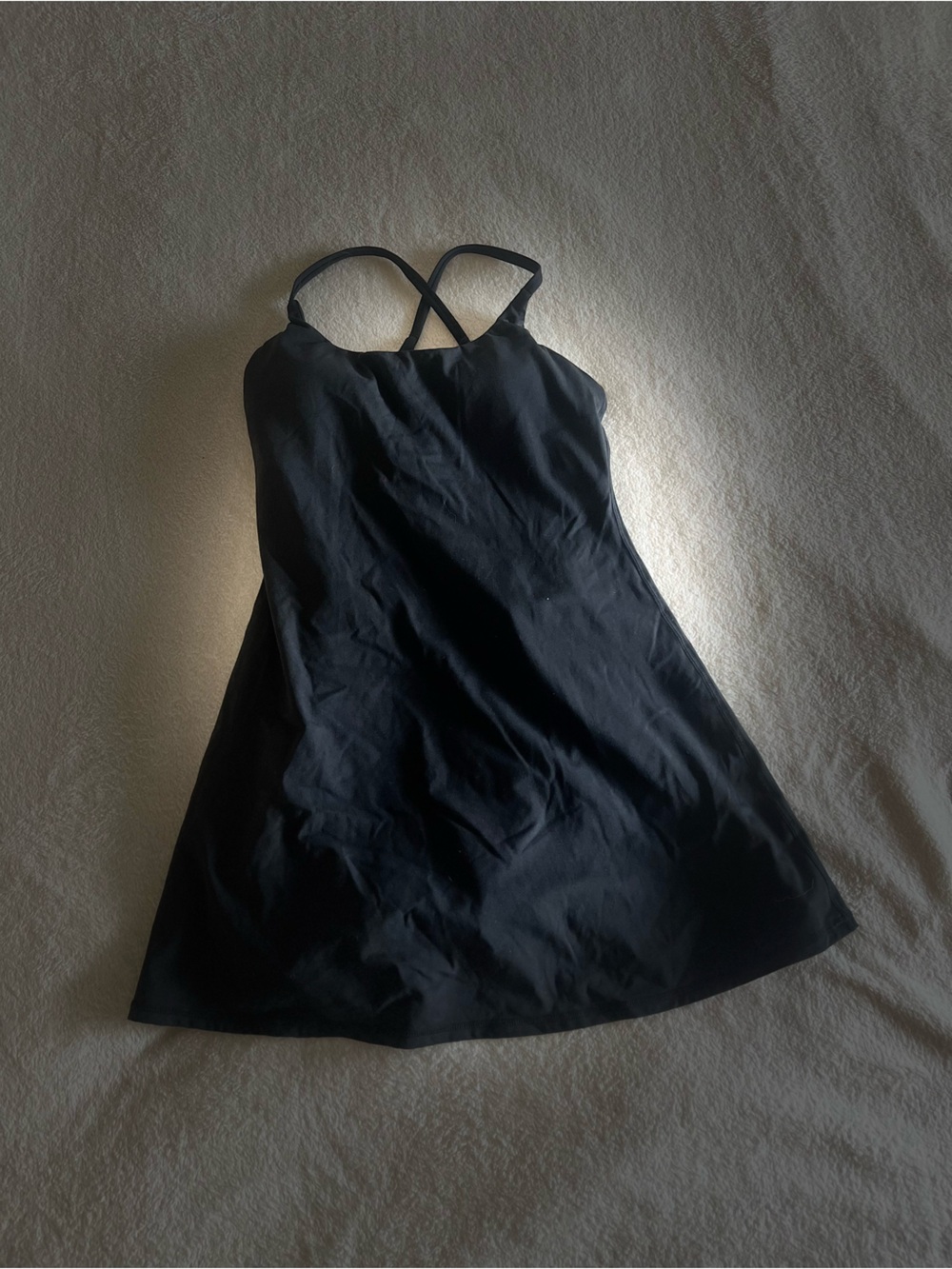Women's A-Line All Activity Dress with built in supported bra and bike shorts